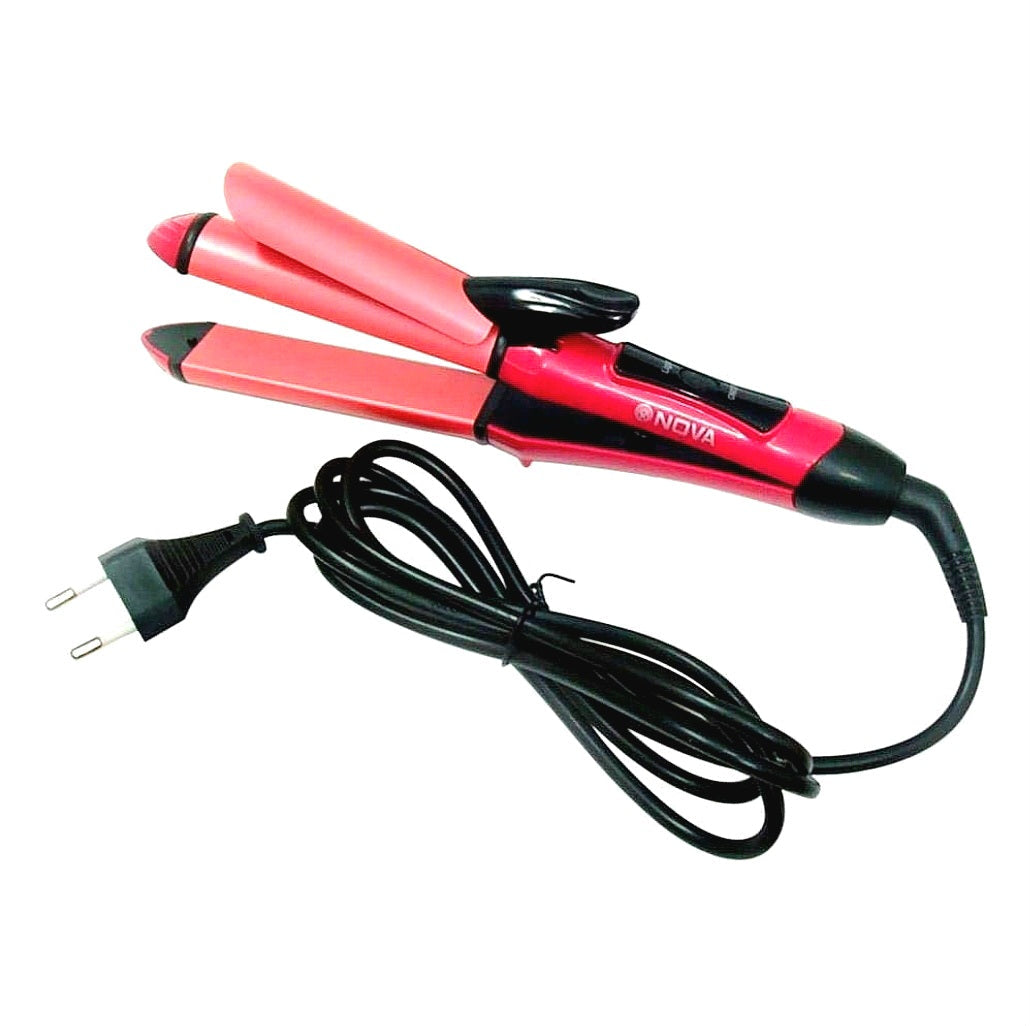 2 IN 1 HAIR STRAIGHTENER AND CURLER