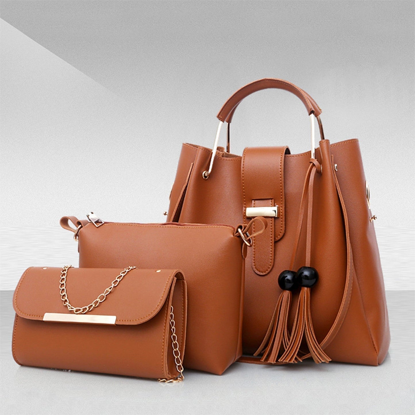 Luxury 3Pcs Leather HandBag - IMPORTED QUALITY