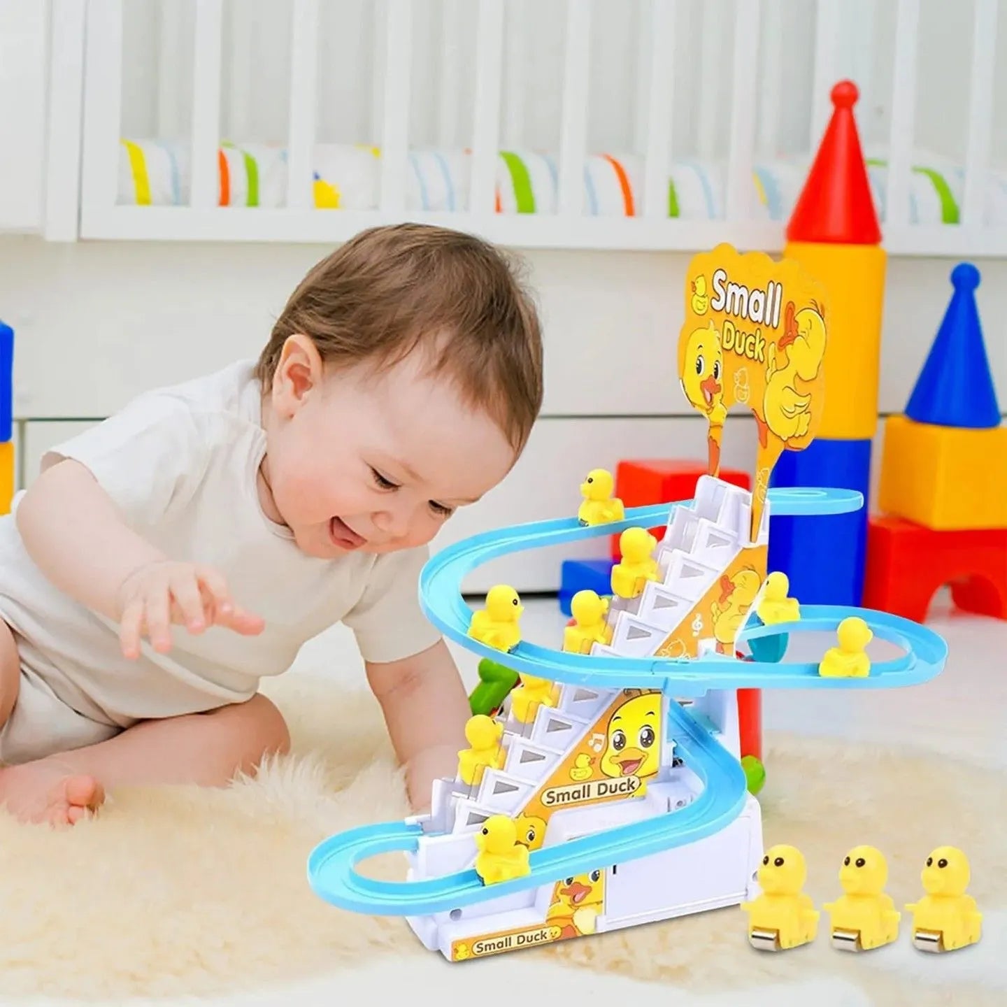 ELECTRIC DUCK SLIDE TOY