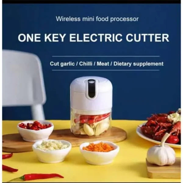 Mini Electric Food Chopper with One-Touch Operation